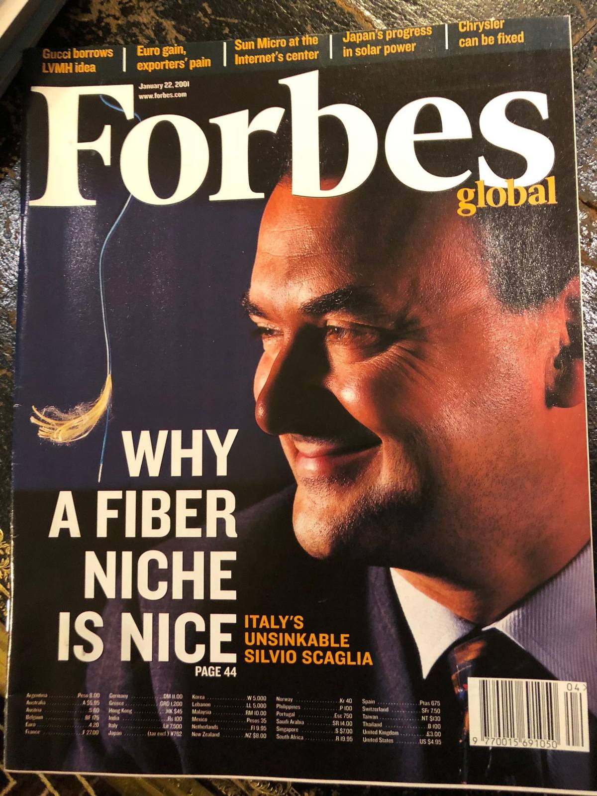 Silvio Scaglia on the cover of Forbes Global